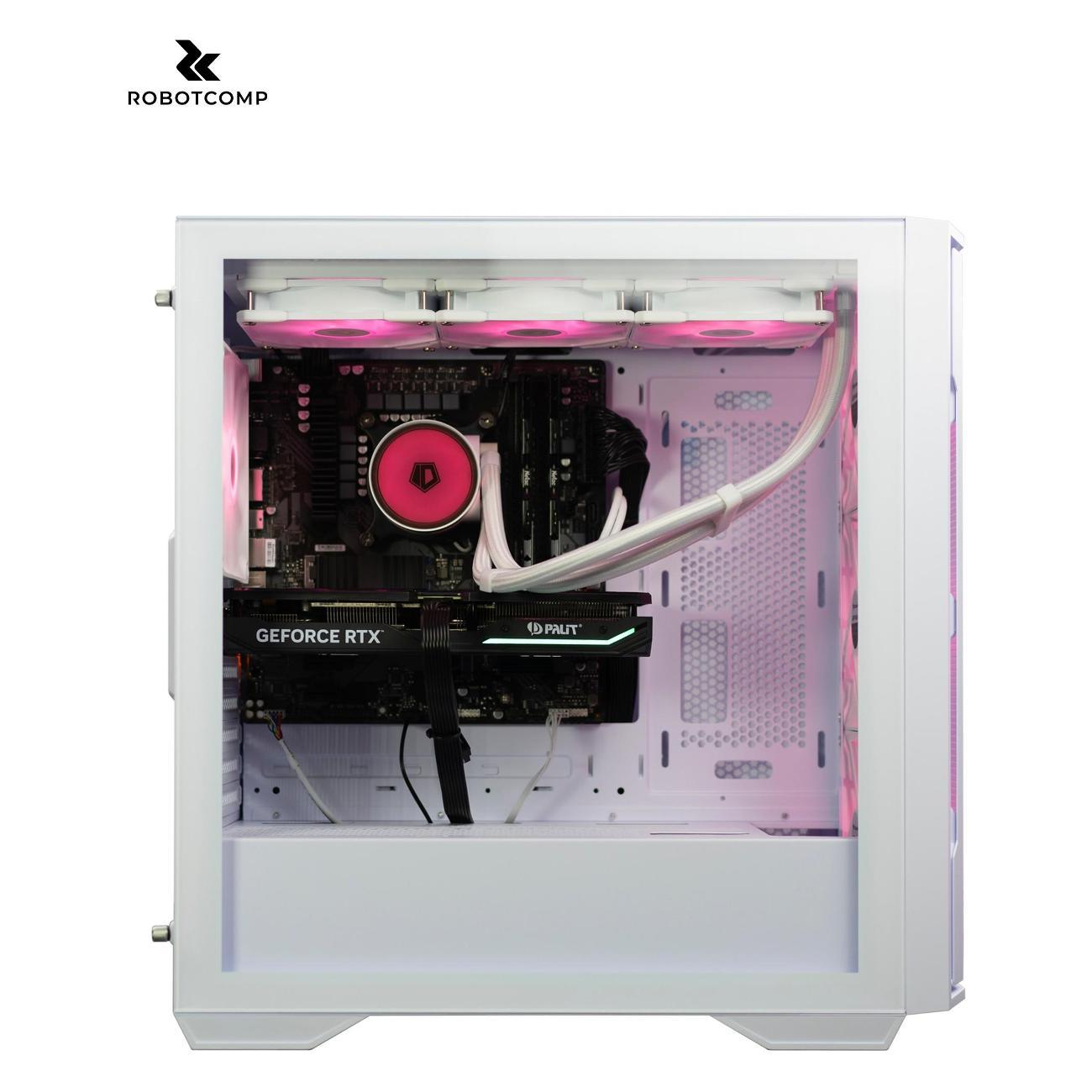 Системный блок игровой Robotcomp Посейдон 3.0 V3 Plus белый