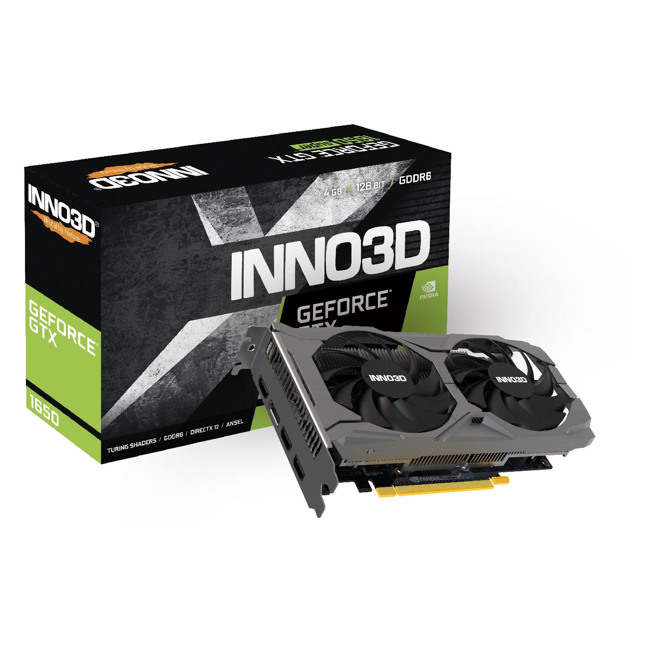 Видеокарта INNO3D GTX 1650 Twin X2 OC V3 (N16502-04D6X-171330N)