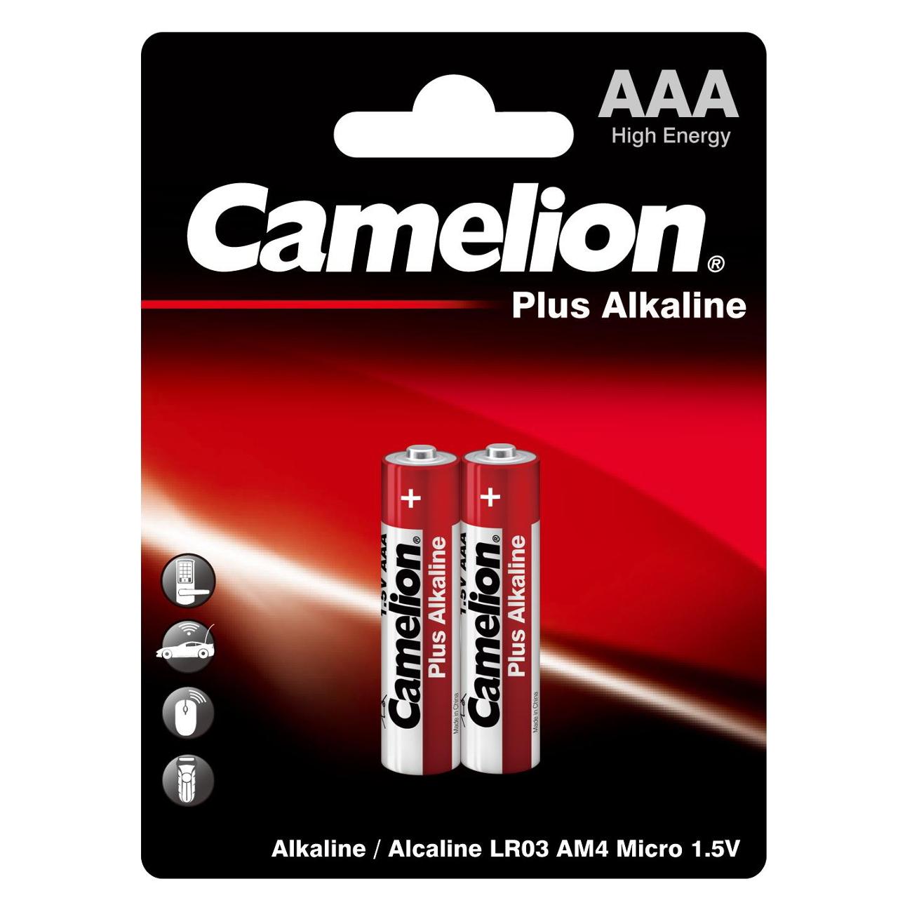 Батарейка алкалиновая (щелочная) Camelion LR03-BP2 фото