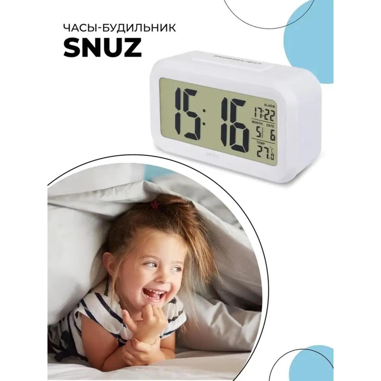 Часы настольные электронные Perfeo Snuz PF_A4848