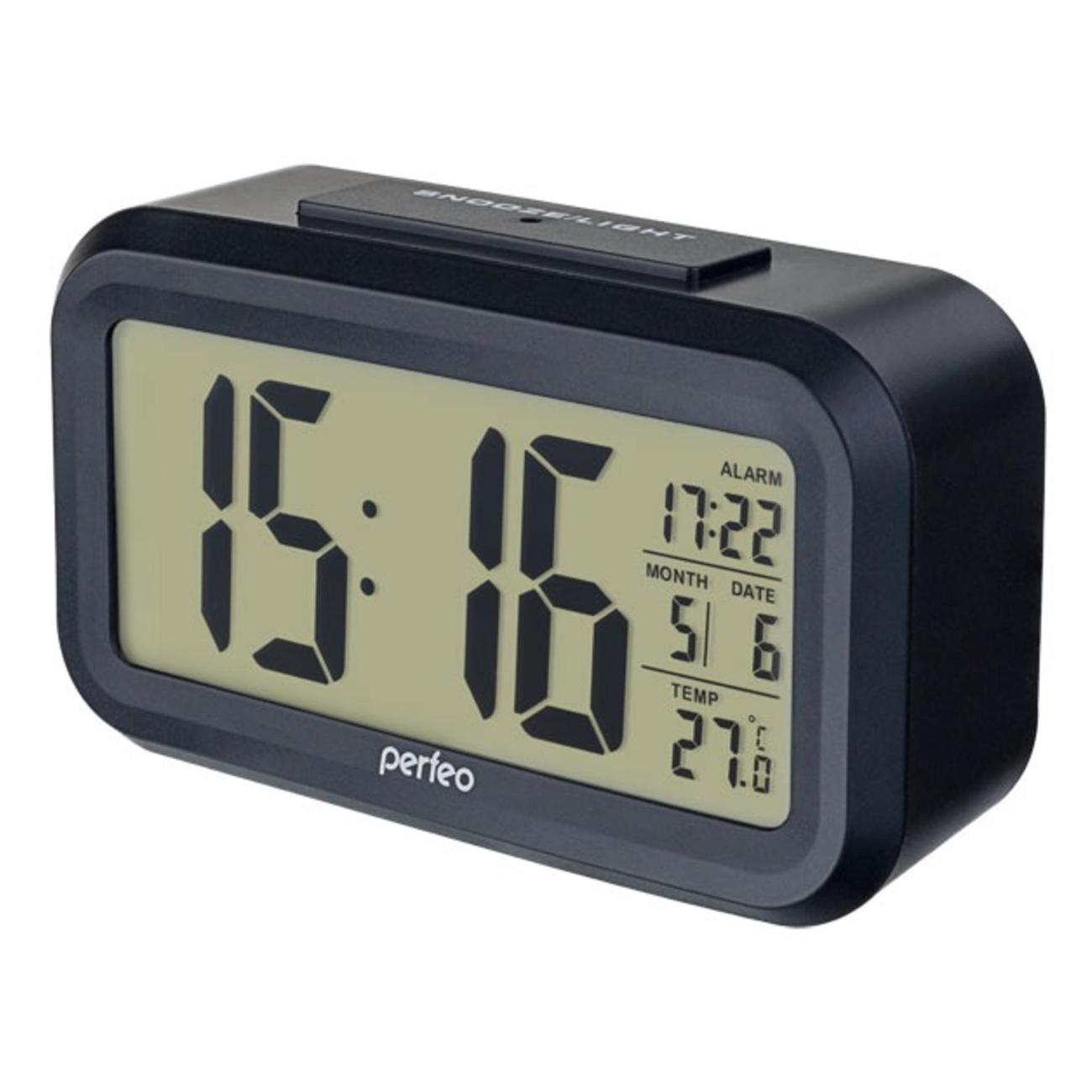 Часы настольные электронные Perfeo Snuz PF_A4849