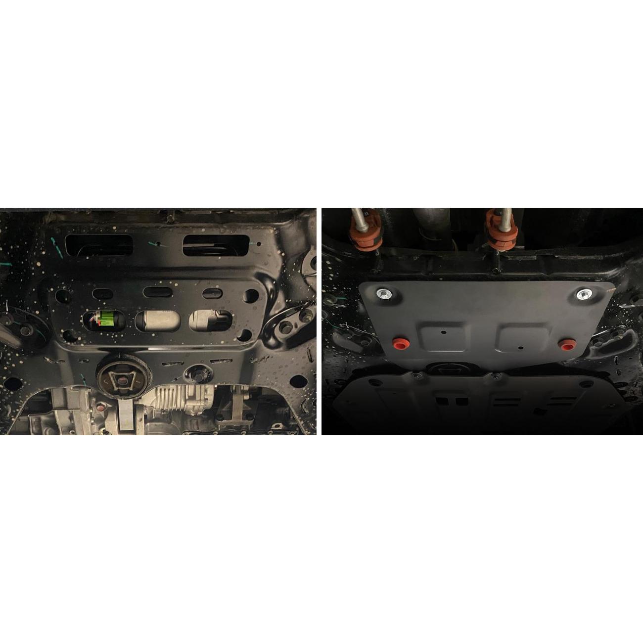 Защита электродвигателя рулевой рейки АвтоБроня для GAC GS8 II пок. 4WD 2023-н.в./M8 FWD 2024-н.в.