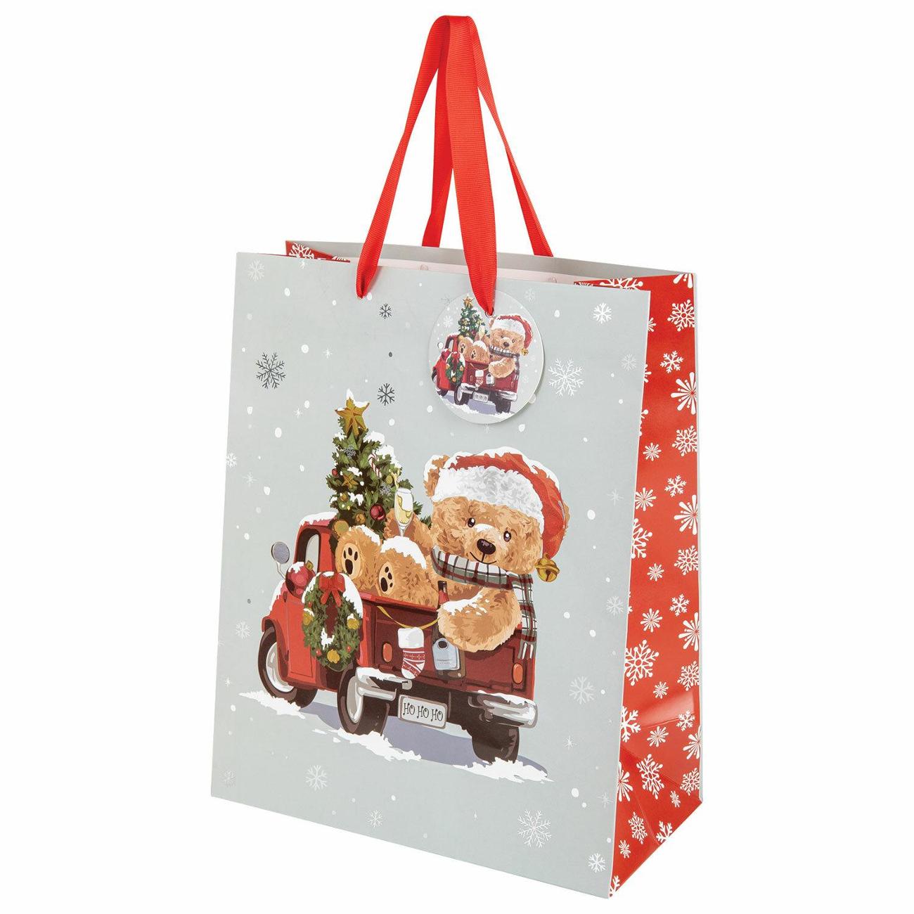 Пакет Золотая сказка КОМПЛЕКТ 4шт 26x32x13см "мишка"