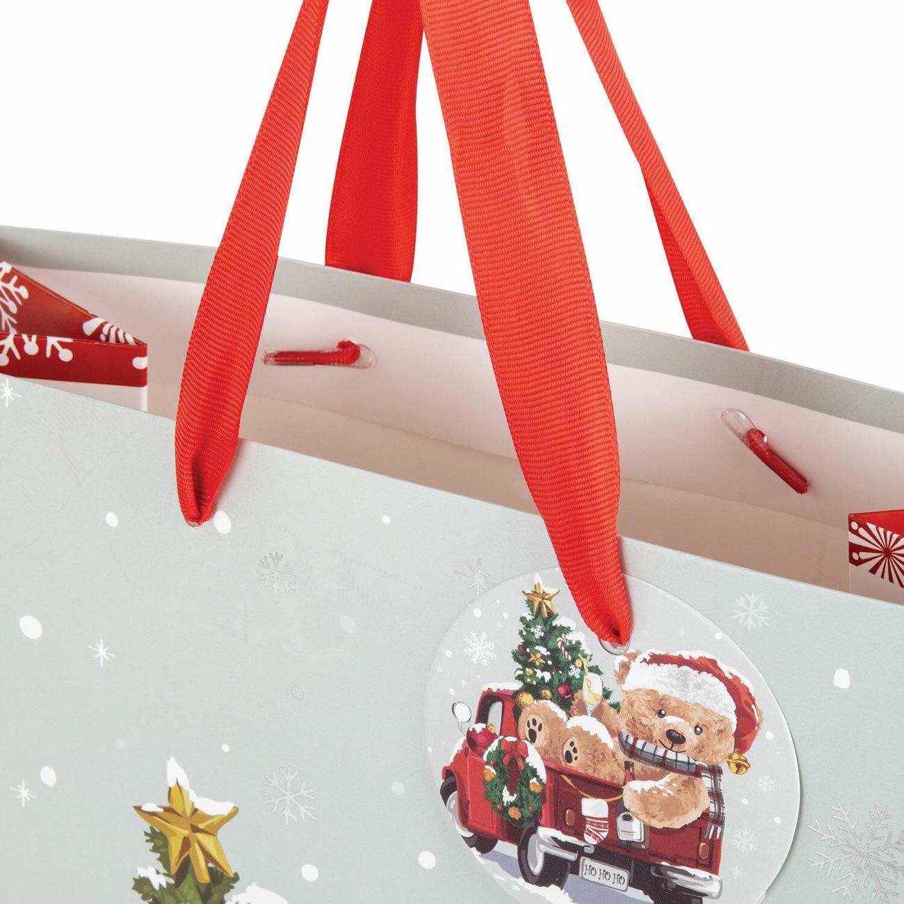 Пакет Золотая сказка КОМПЛЕКТ 4шт 26x32x13см "мишка"