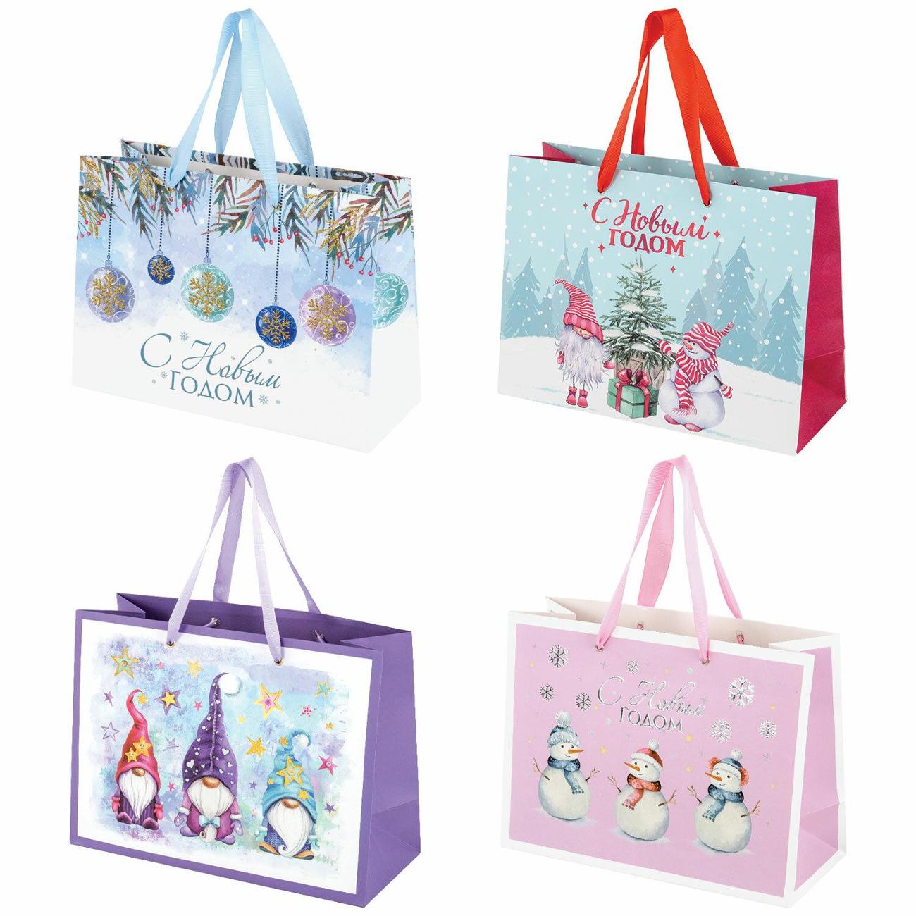 Пакет Золотая сказка НАБОР 4шт 27х20х11см "Artpaper Wide #1"