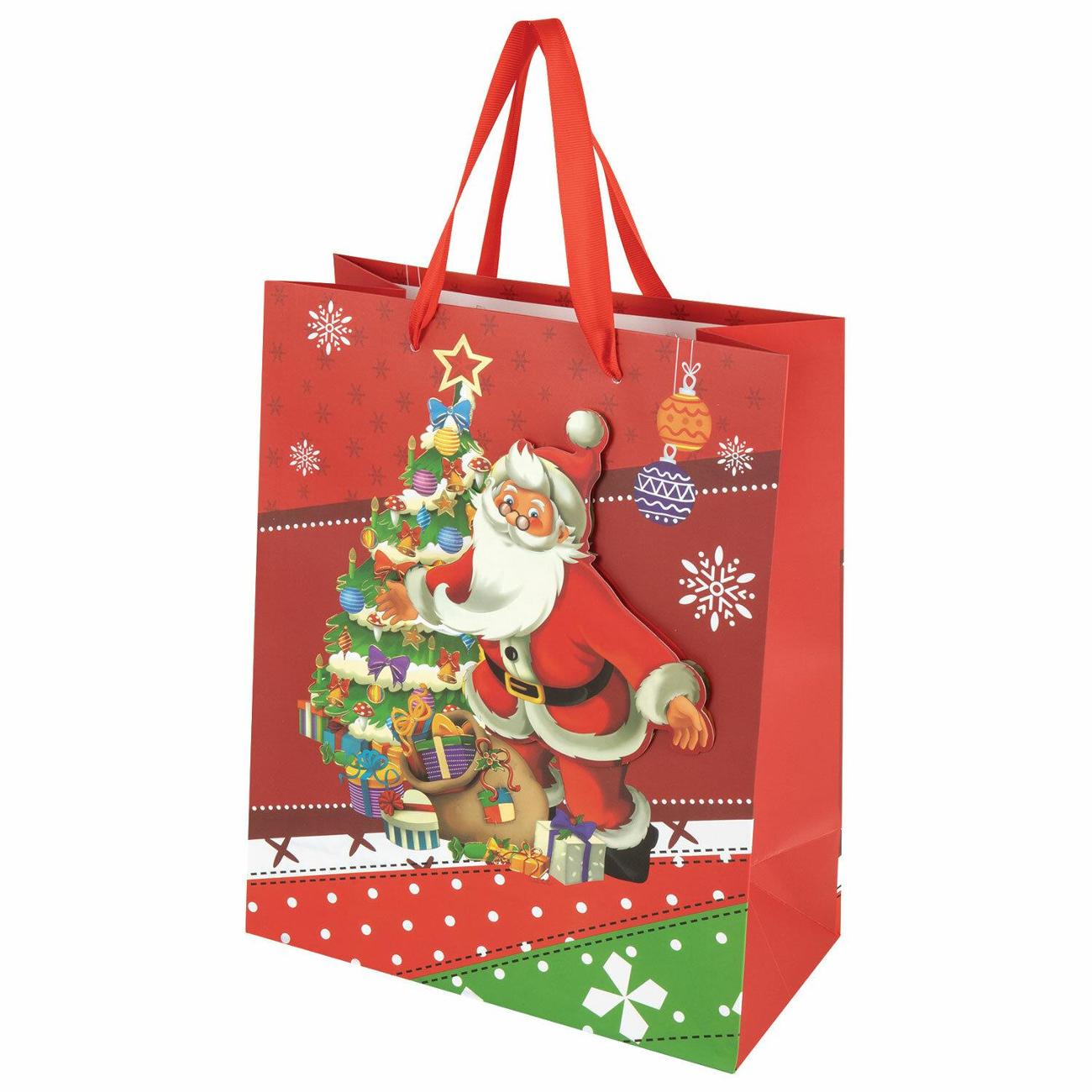 Пакет Золотая сказка НАБОР 4шт 26x32x13см "3D Large"