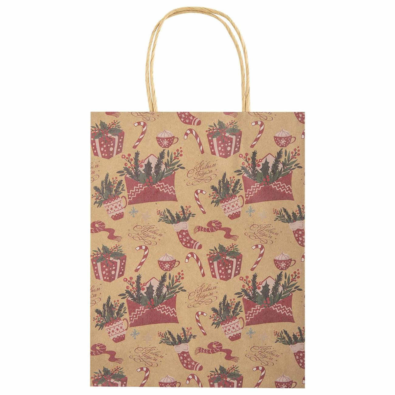 Пакет Золотая сказка КОМПЛЕКТ 10шт 18x10x23см "Письмо Деду Морозу"