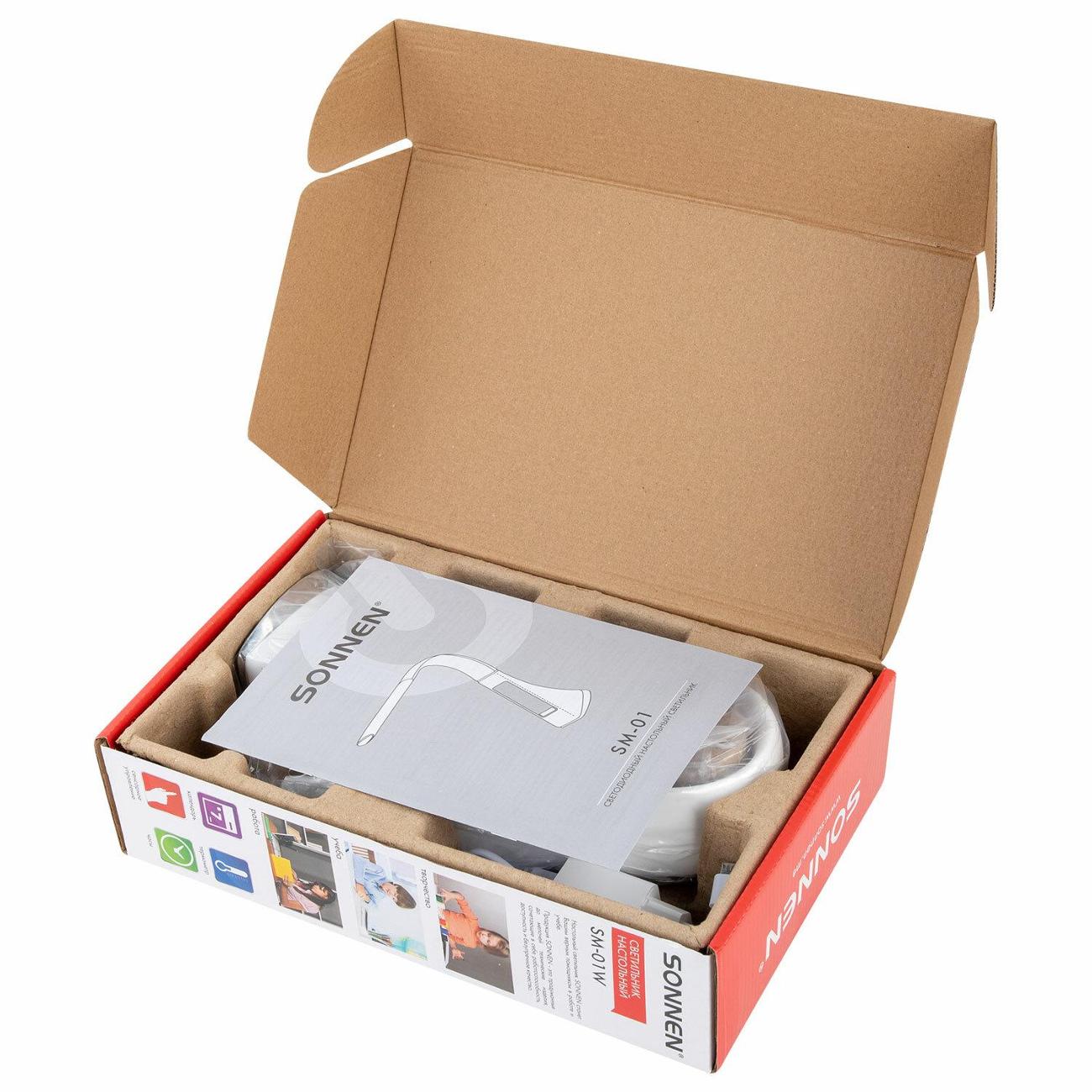 Светильник настольный Sonnen SM-01W