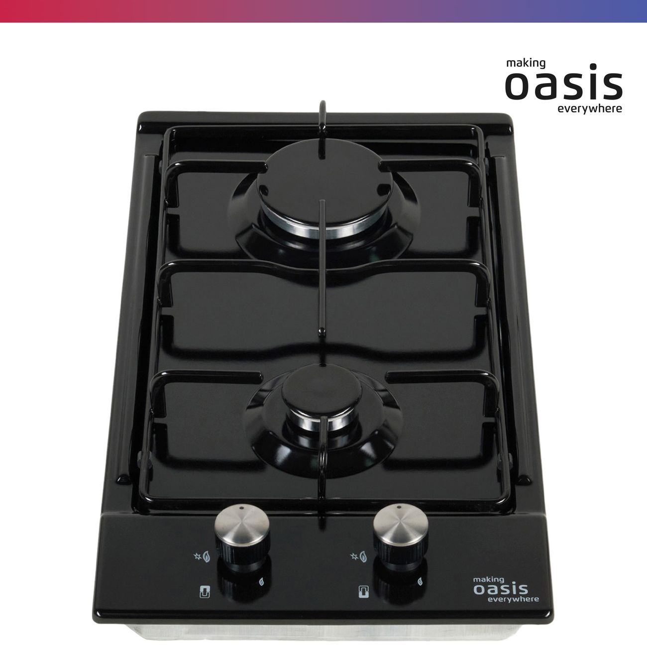 Встраиваемая газовая панель независимая Oasis P-MEBGD