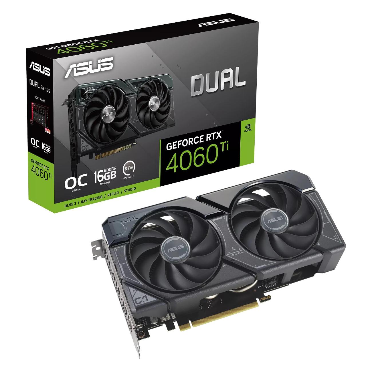 Видеокарта ASUS DUAL-RTX4060TI-O16G 90YV0JH0-M0NA00 фото