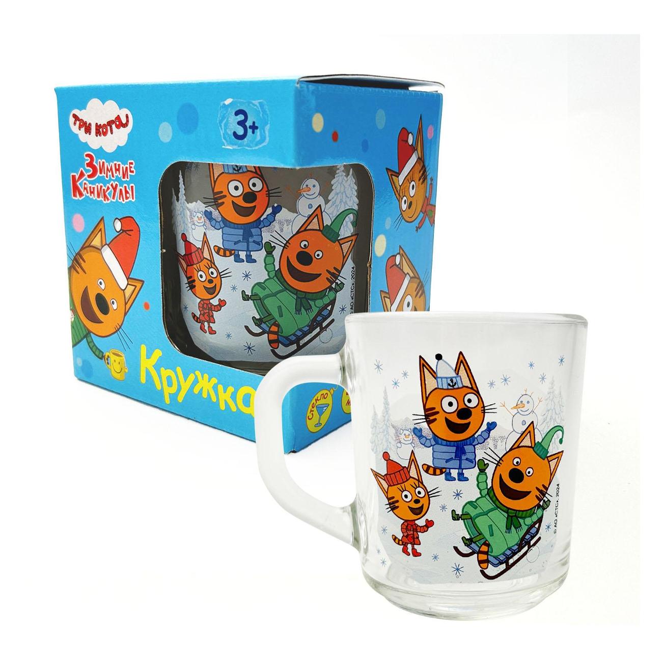 Кружка ND Play Три Кота. Зимние Каникулы. Веселые снеговики 313990