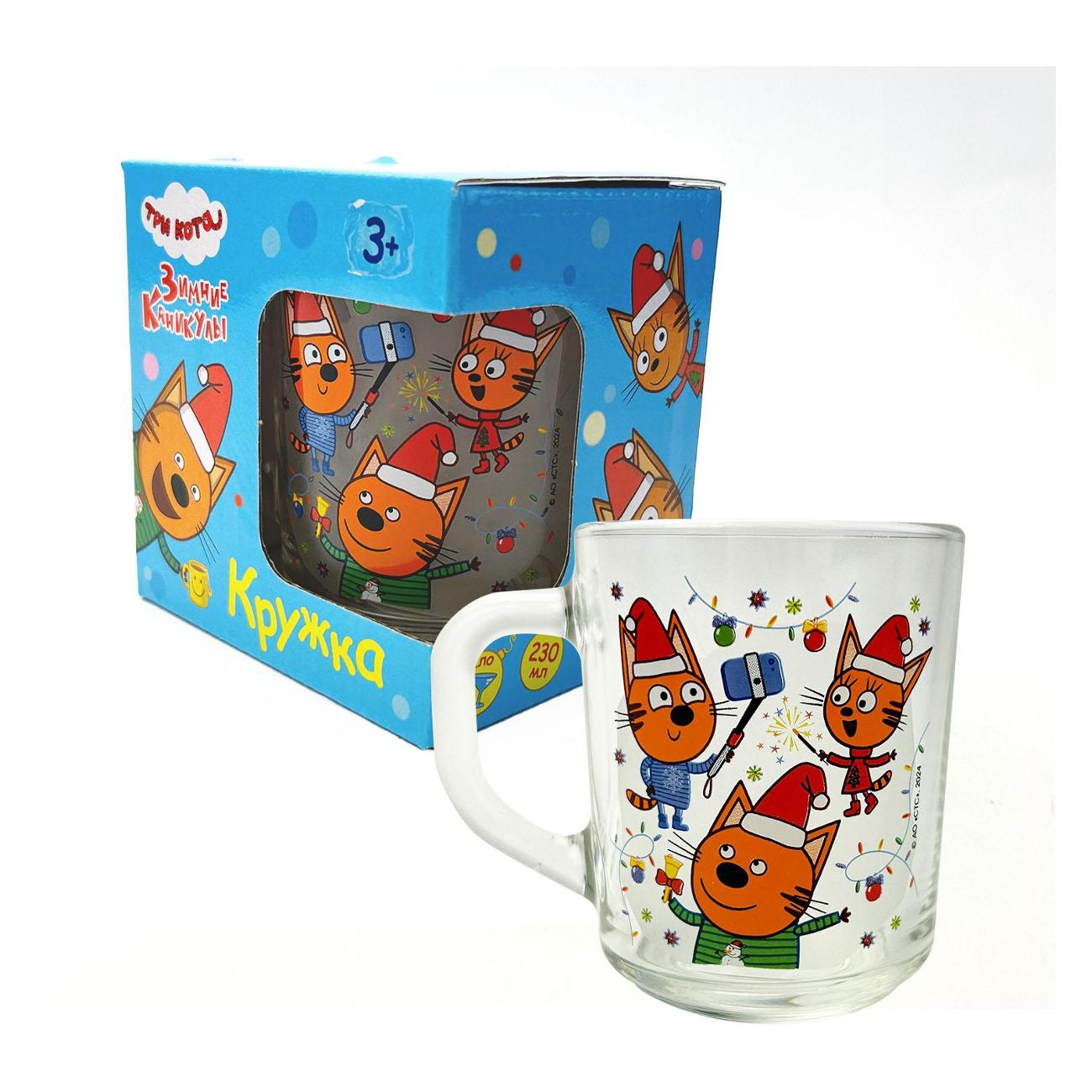 Кружка ND Play Три Кота. Зимние Каникулы. Гирлянды 313964