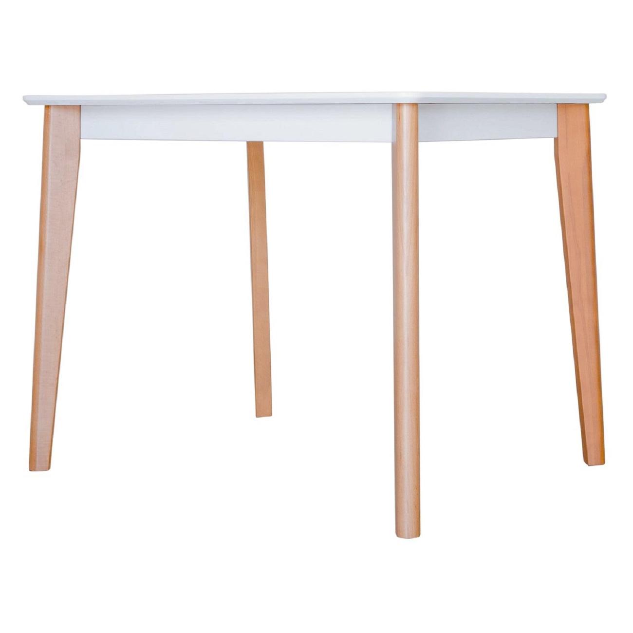 Стол обеденный Skyland LYKKE TS-110 белый/ бук 110х70х75