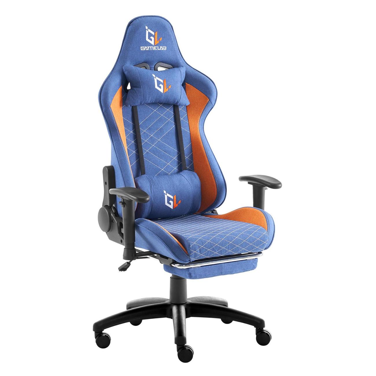 Кресло компьютерное игровое GameLab GL-753 PALADIN Plus Breeze Blue-Orange