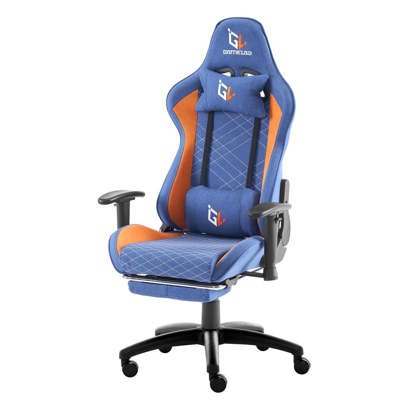 Кресло компьютерное игровое GameLab GL-753 PALADIN Plus Breeze Blue-Orange