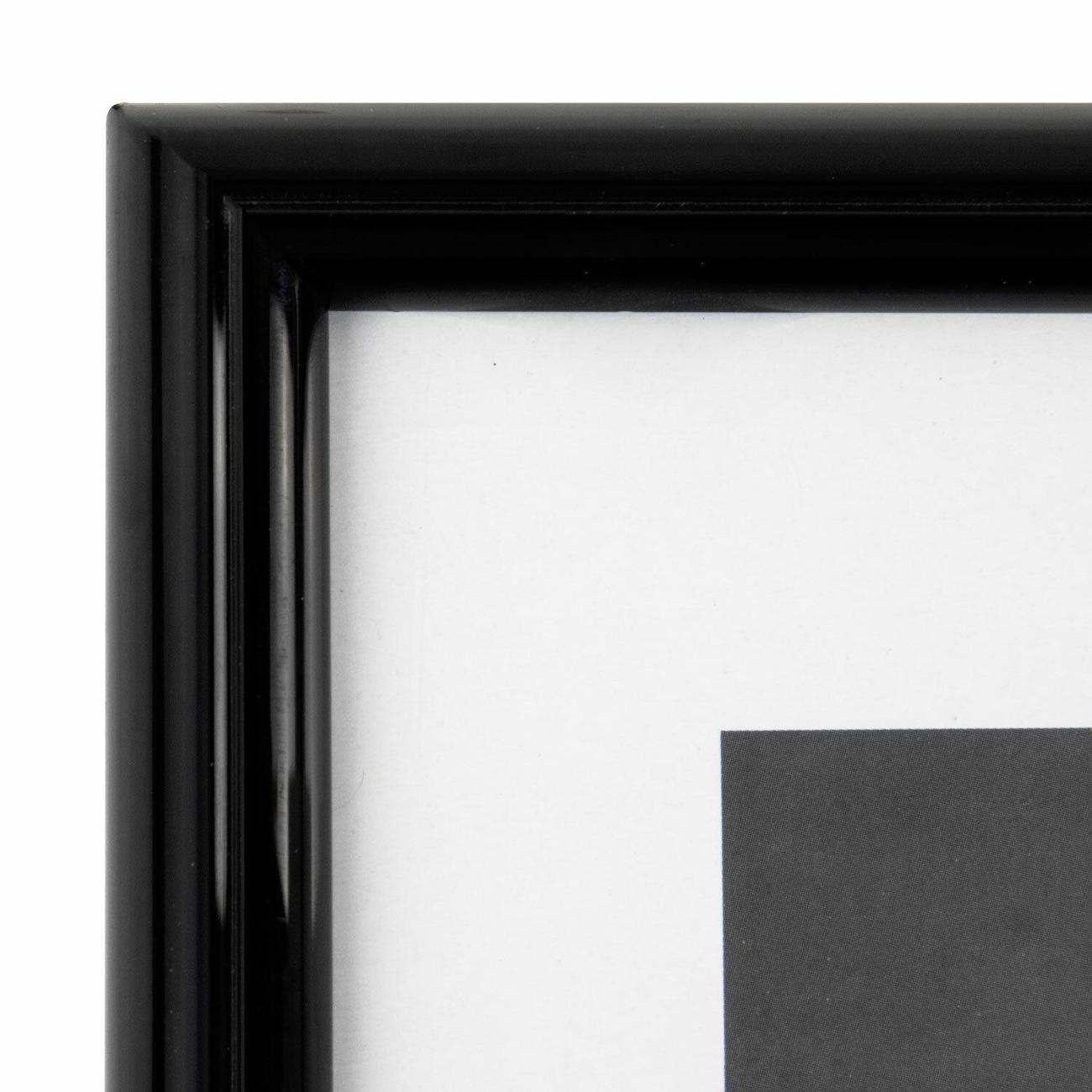 Рамка для оформления Brauberg 21х30см ПВХ Black черная 391229