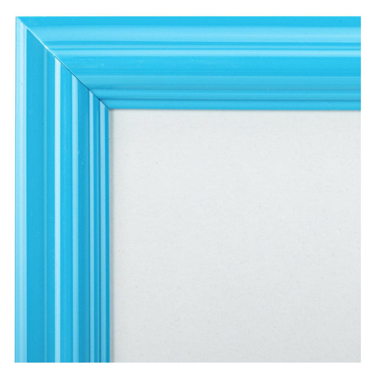 Рамка для оформления Brauberg 21х30см ПВХ Colorful голубая 391238