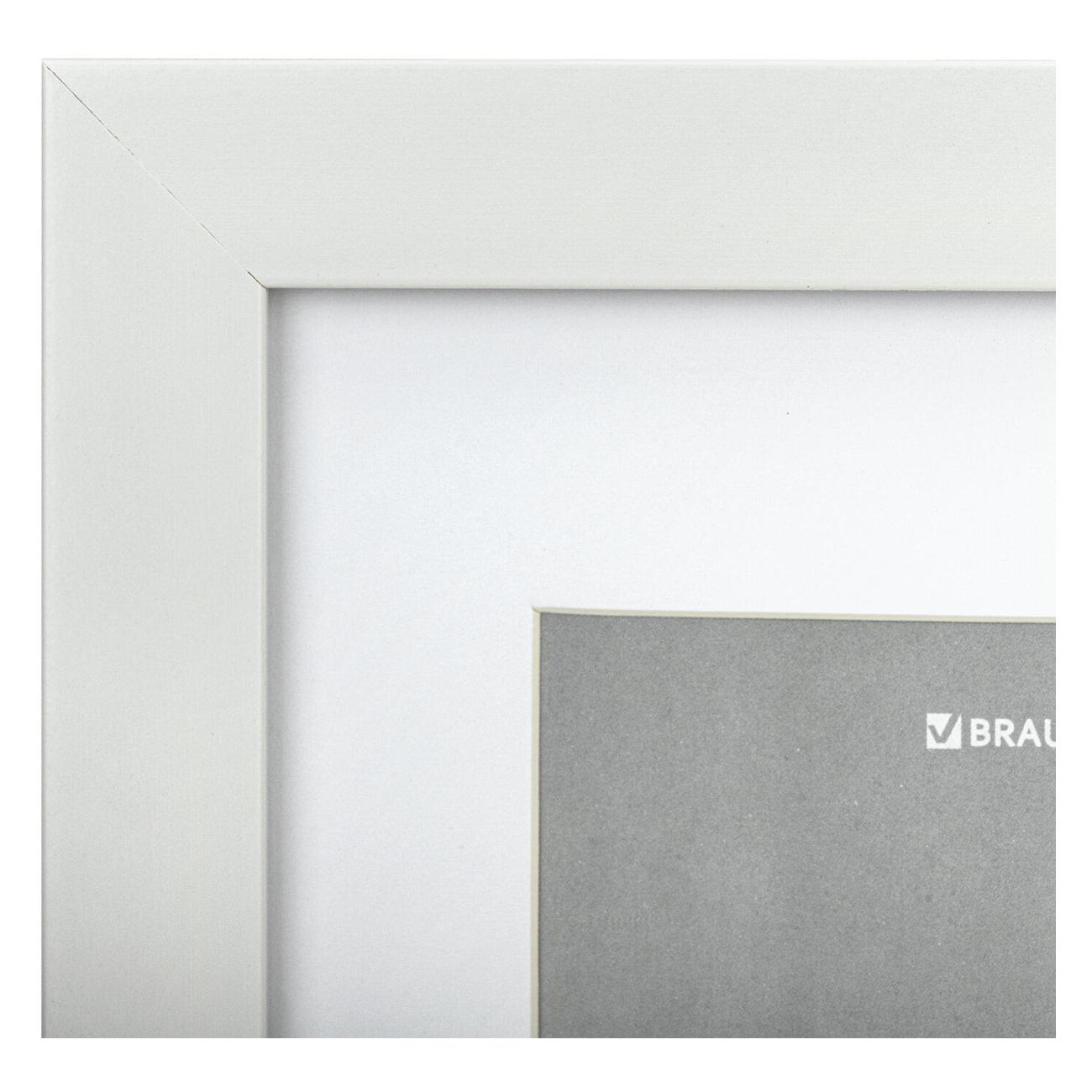 Рамка для оформления Brauberg 15х21см ПВХ New Age белая 391274