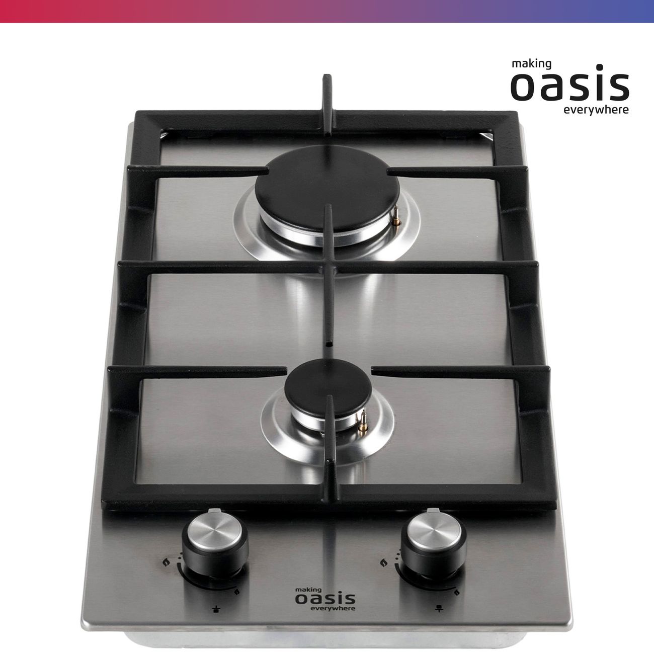 Встраиваемая газовая панель независимая Oasis P-MEND