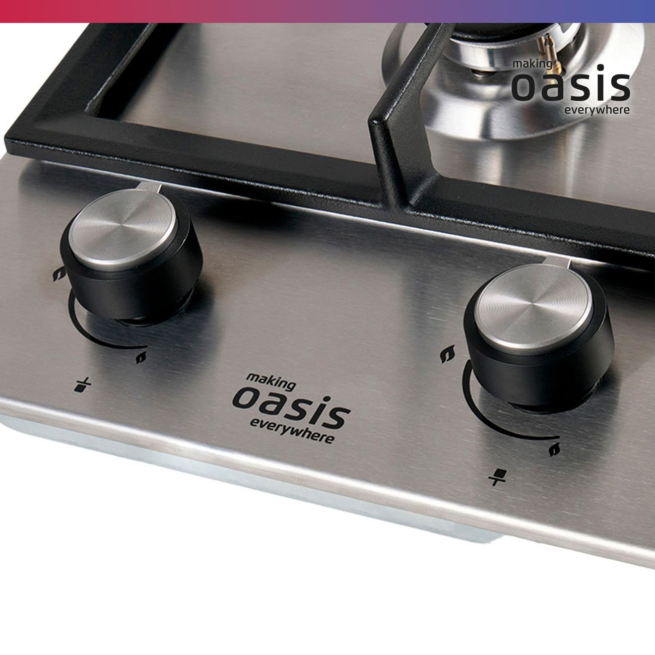 Встраиваемая газовая панель независимая Oasis P-MEND