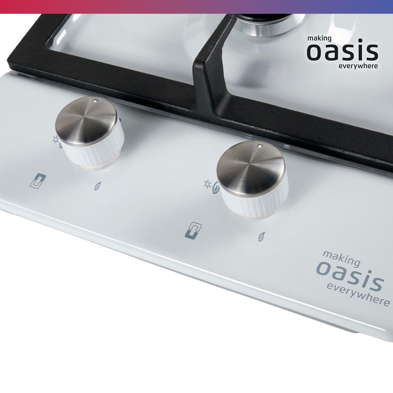 Встраиваемая газовая панель независимая Oasis P-MEWD