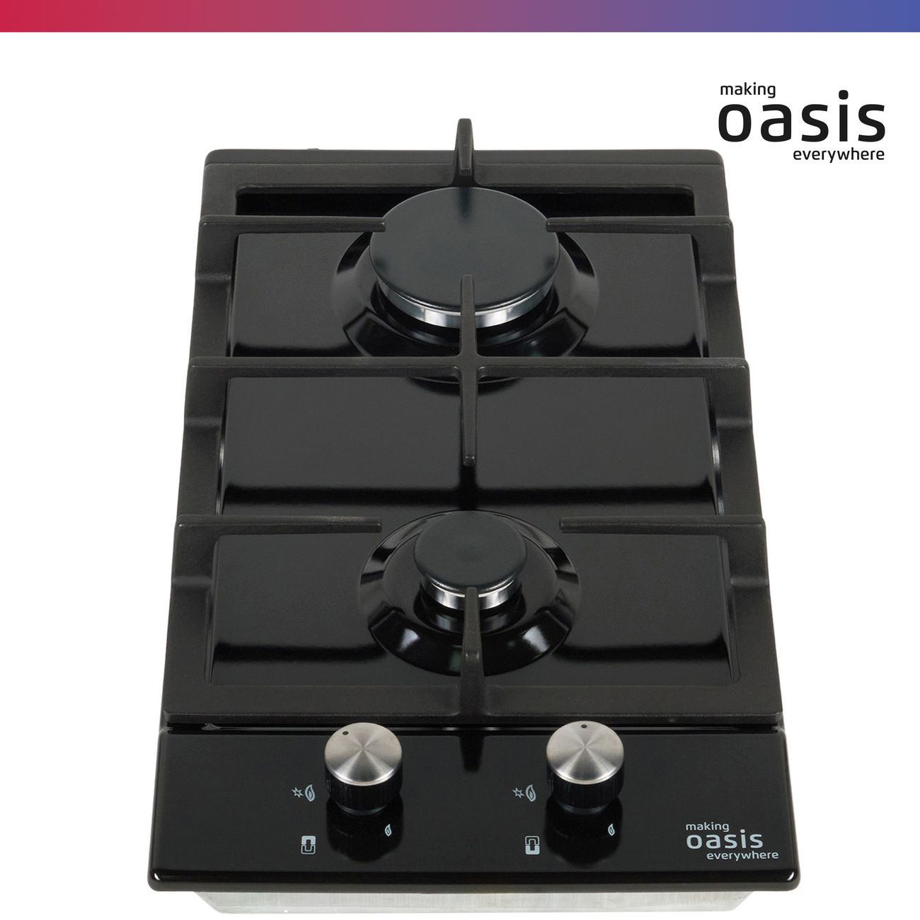 Встраиваемая газовая панель независимая Oasis P-MEBD