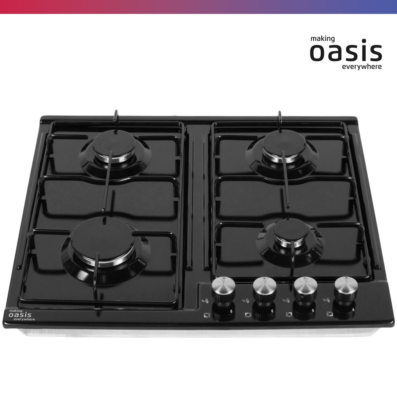 Встраиваемая газовая панель независимая Oasis P-MEB