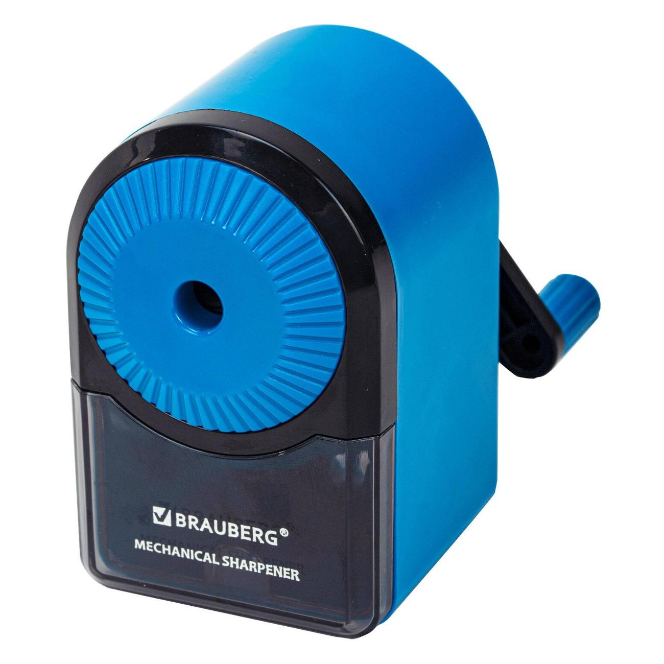 Точилка механическая Brauberg ULTRA голубая 271342