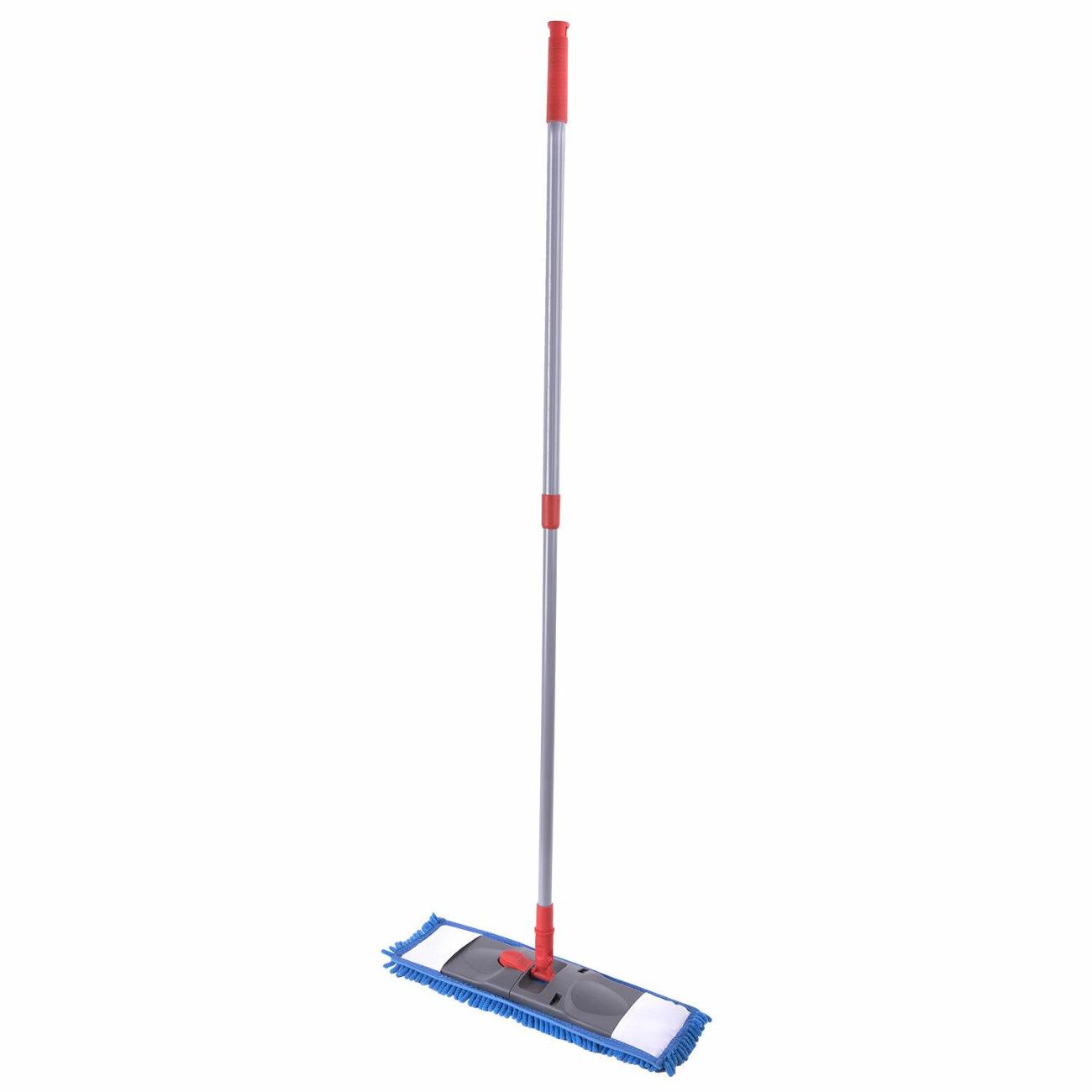 Швабра Laima телеск ручка 80-120см, м/фиб, СИНЕЛЬ