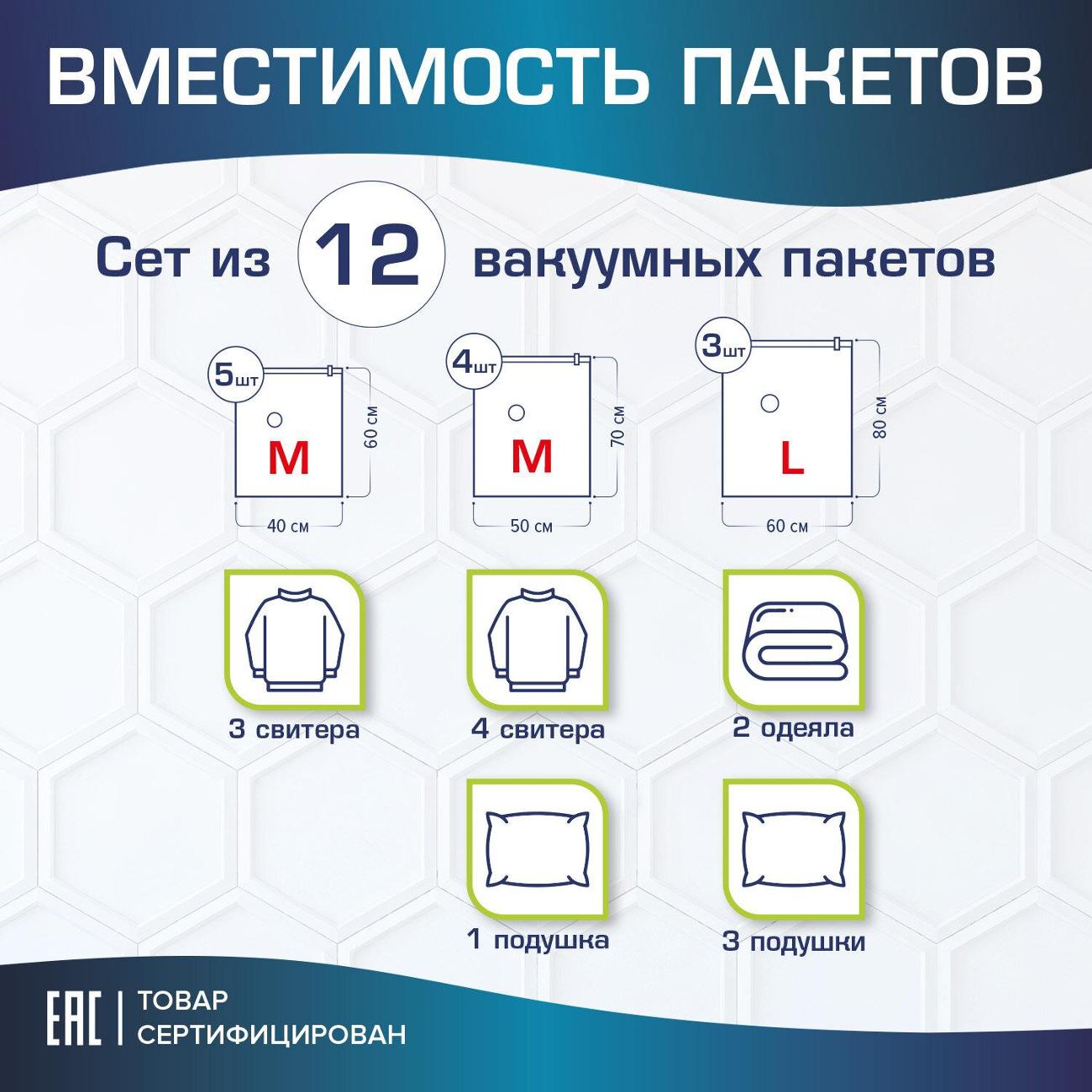 Вакуумные пакеты Laima 608927