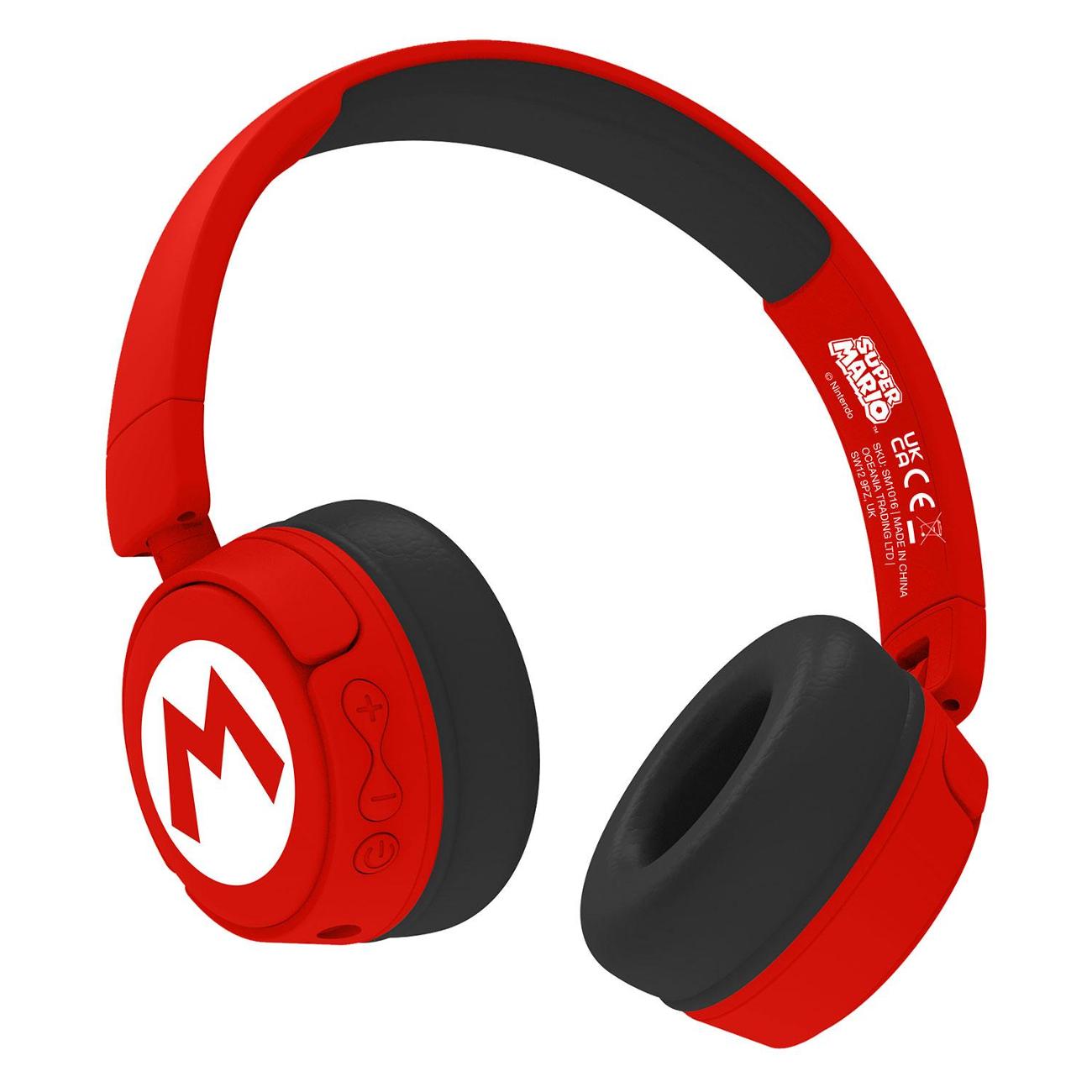 Детские беспроводные наушники Otl Technologies Mario (41000010670) красные