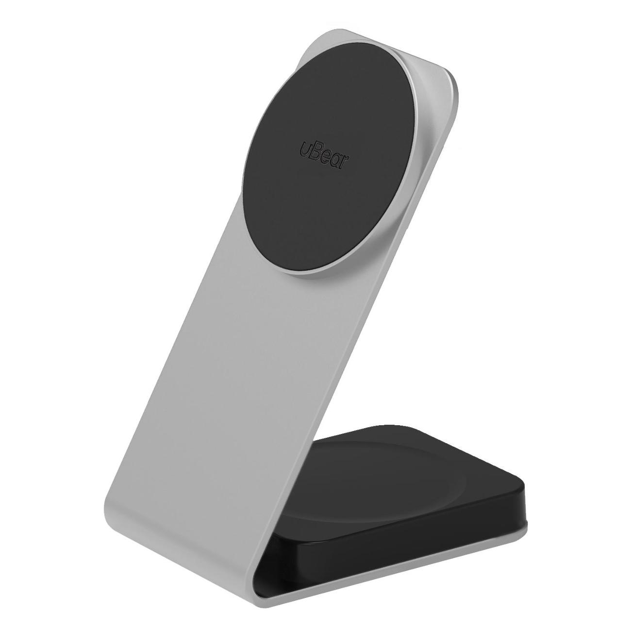 ЗУ беспроводное для планшета uBear Level 2in1 Silver