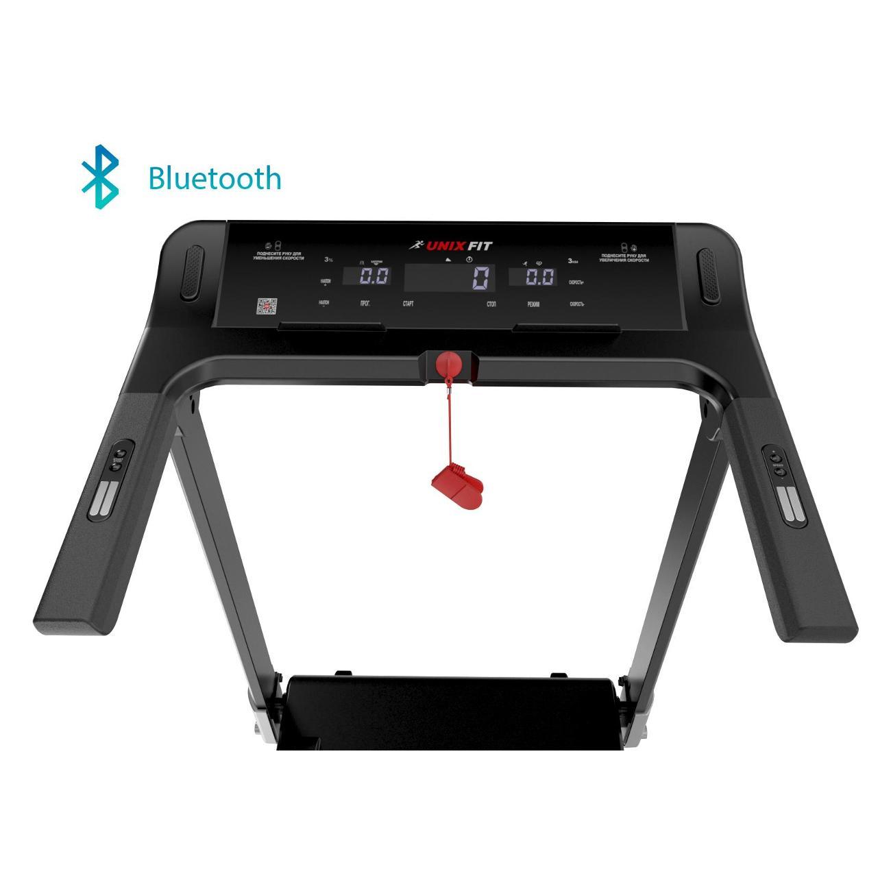 Беговая дорожка для дома UnixFit высокотехнологичная / Hi-tech F2 PLUS, складная, бесконтактное управление, пиковая мощность 3 л.с. до 120 кг, скорость 1-16 км/ч, угол наклона 0-15%