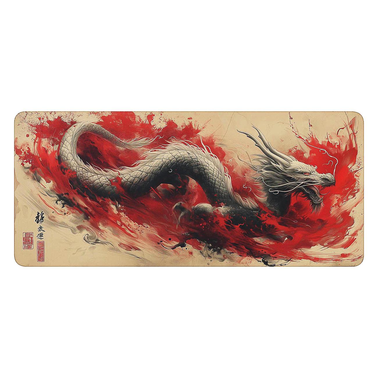 Игровой коврик HIPER HIG-F8 белый Dragon фото
