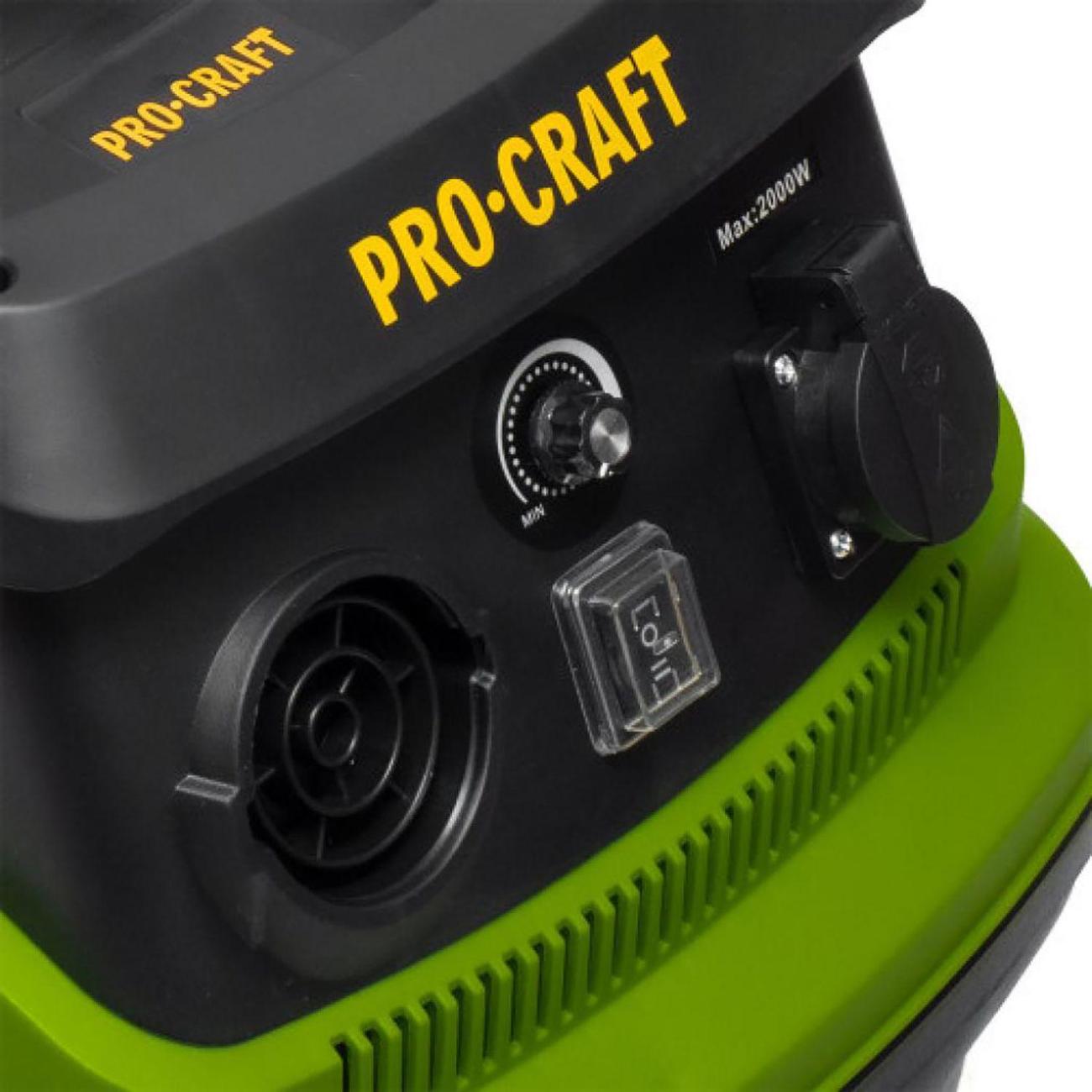 Пылесос строительный Procraft VP2000