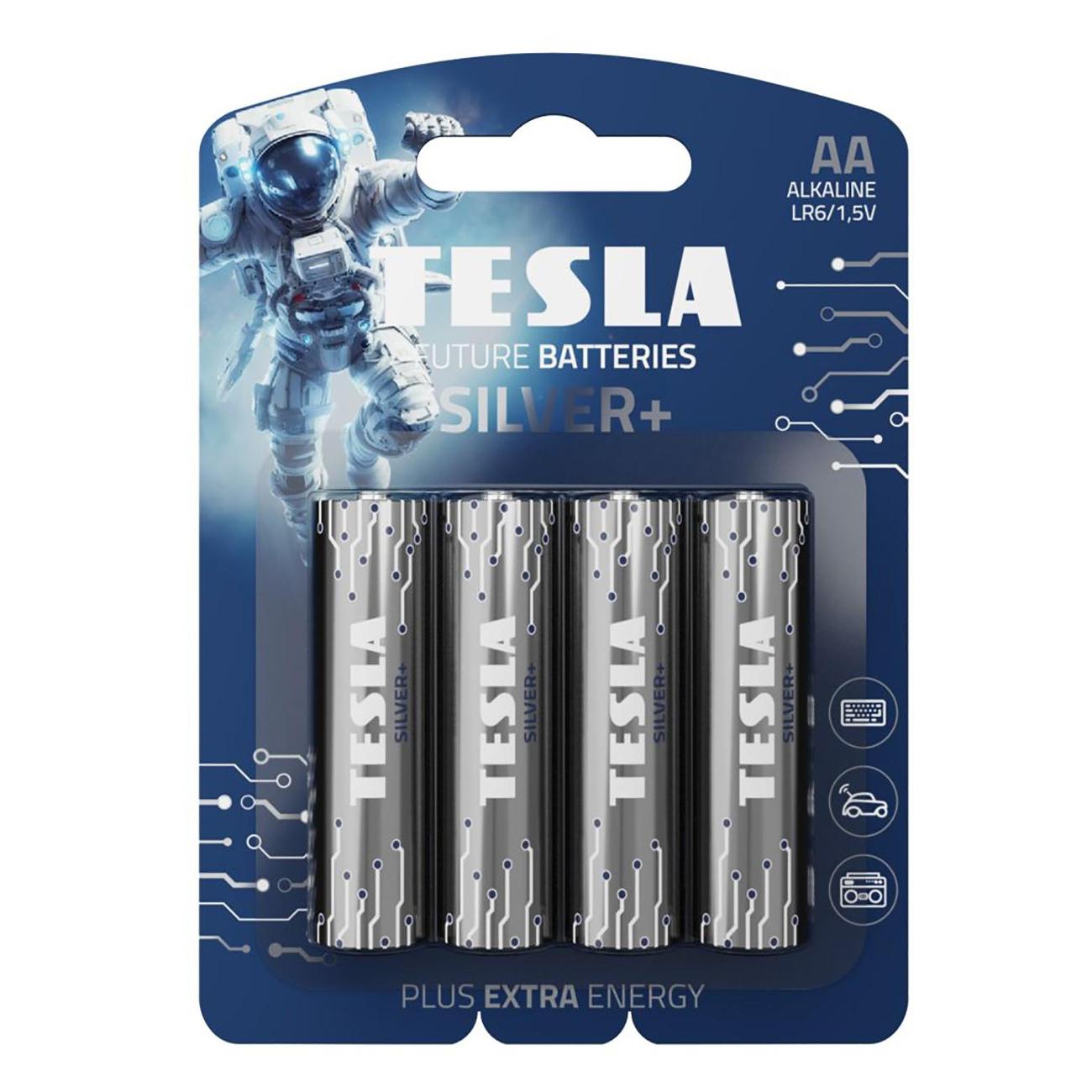Батарейка алкалиновая (щелочная) Tesla AA SILVER+ 140114