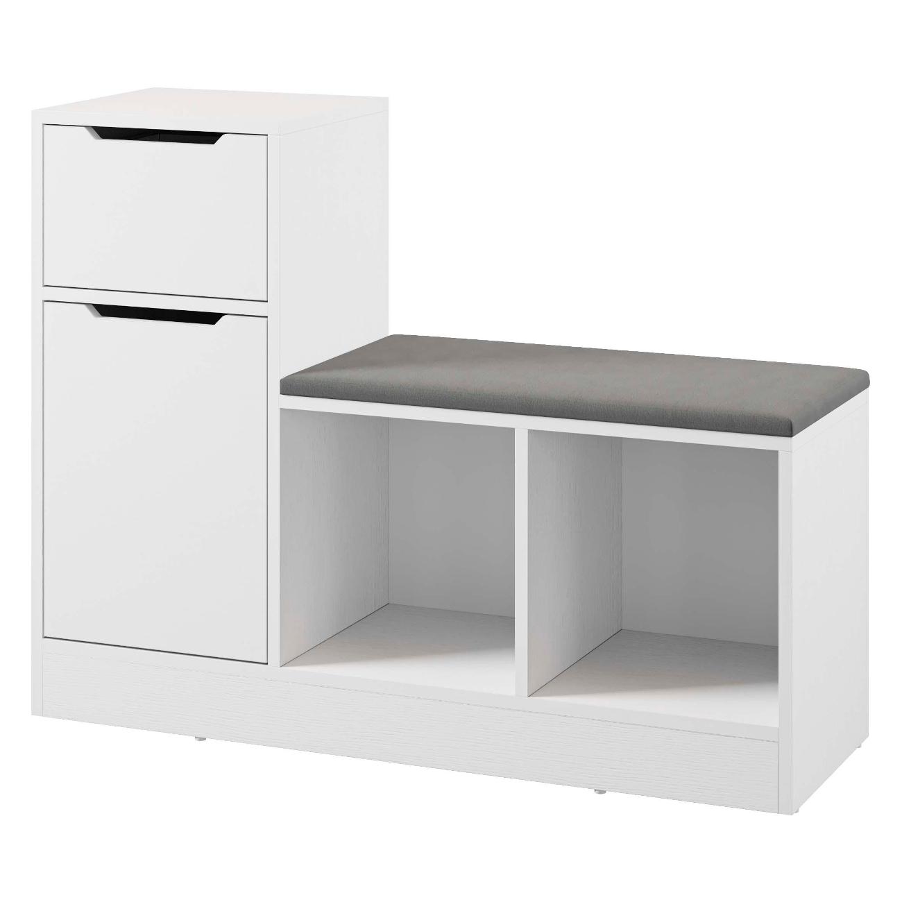 Обувница Трия Рой 263765 белый ясень/графит серый