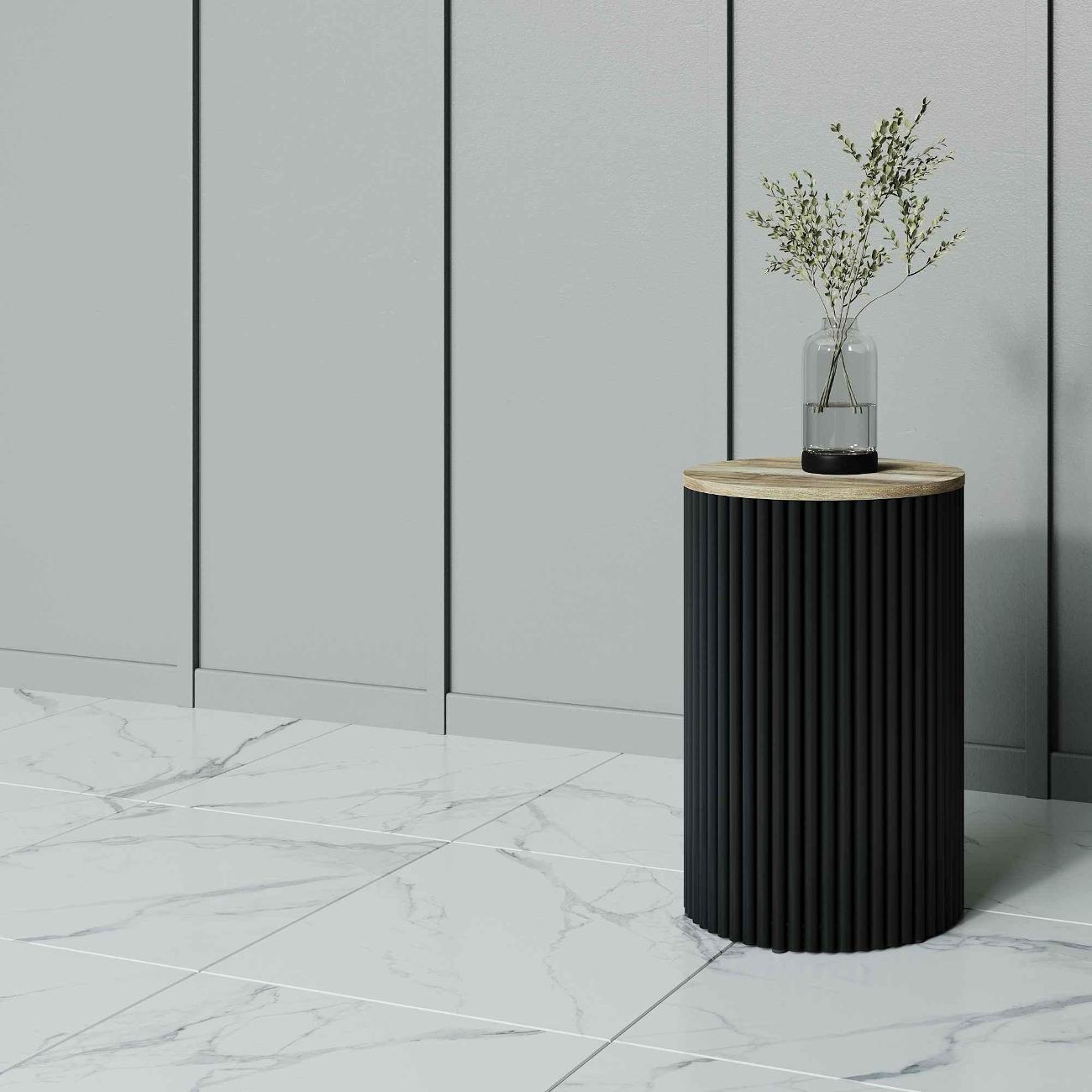 Столик журнальный GENGLASS TRUBIS Wood S GGT-03-2-1-S-40