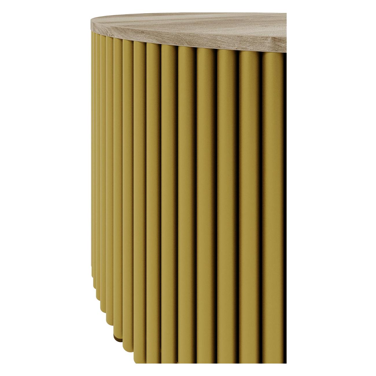 Столик журнальный GENGLASS TRUBIS Wood M GGT-03-1-1-M-60