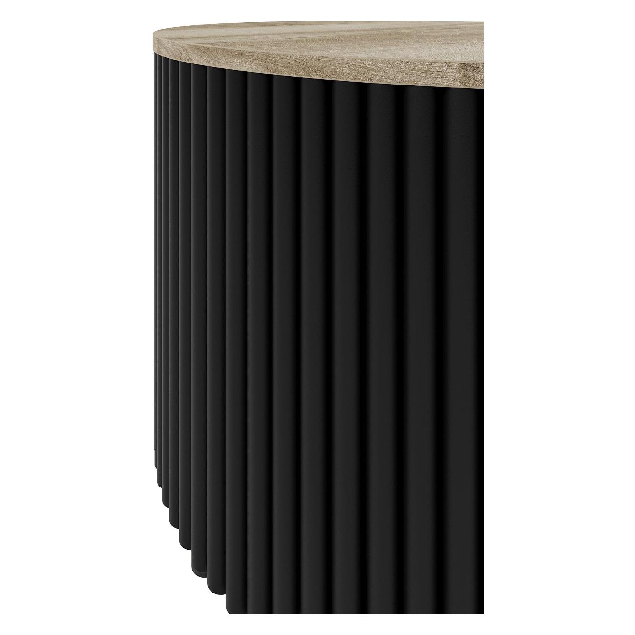 Столик журнальный GENGLASS TRUBIS Wood M GGT-03-2-1-M-60