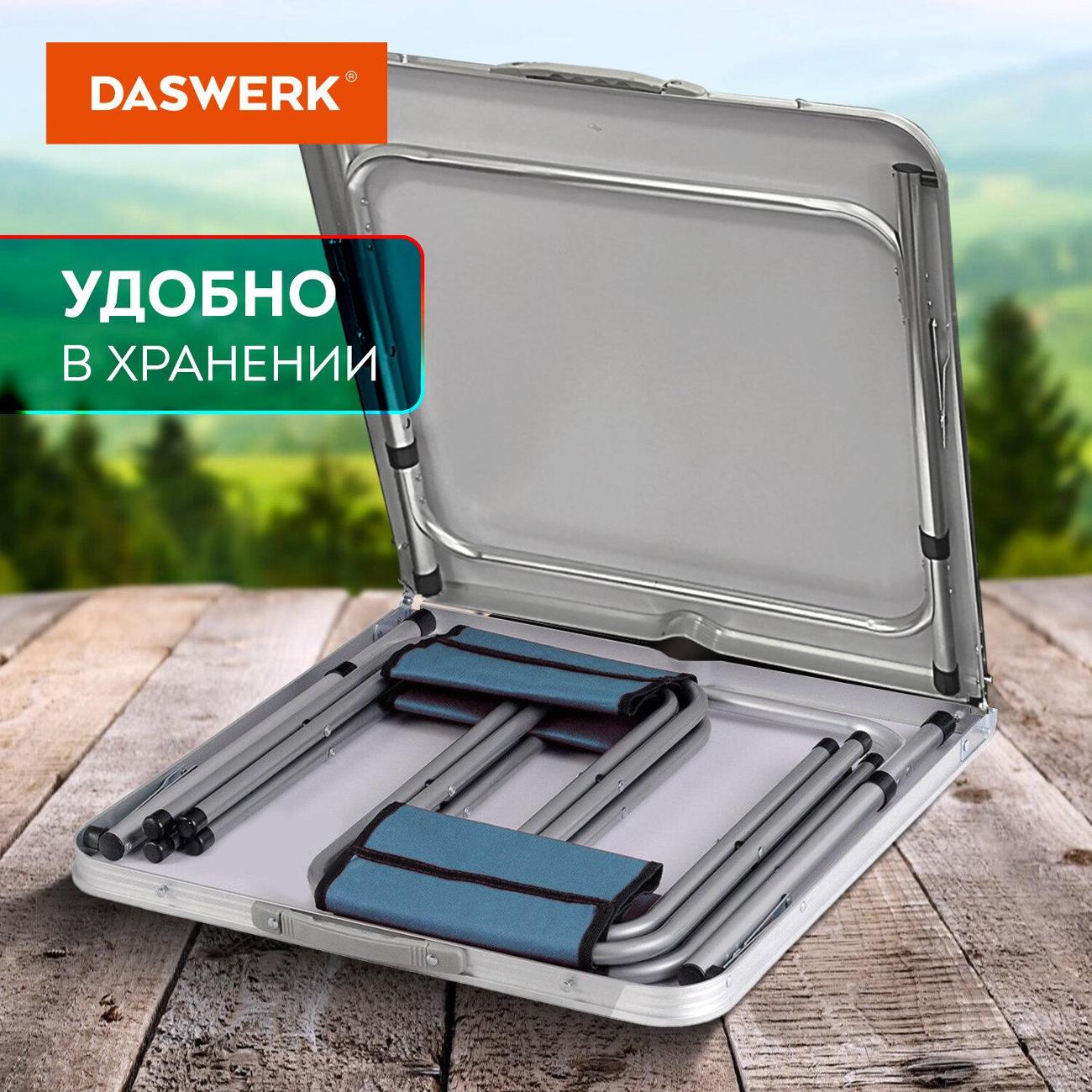 Набор складной мебели DASWERK 1 стол, 4 стула 680045