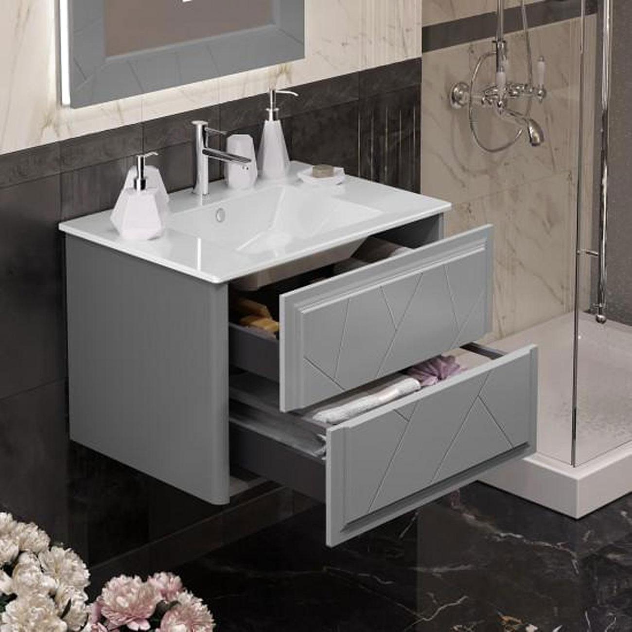 Тумба с раковиной OPADIRIS Луиджи OSLG170GR-K