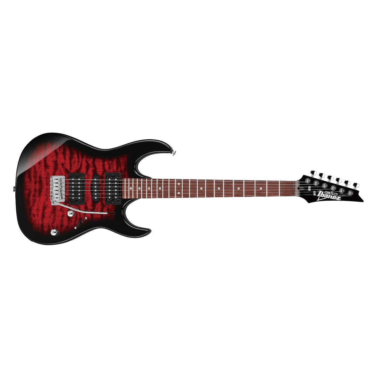 Электрогитара Ibanez GRX70QA Transparent Red Burst