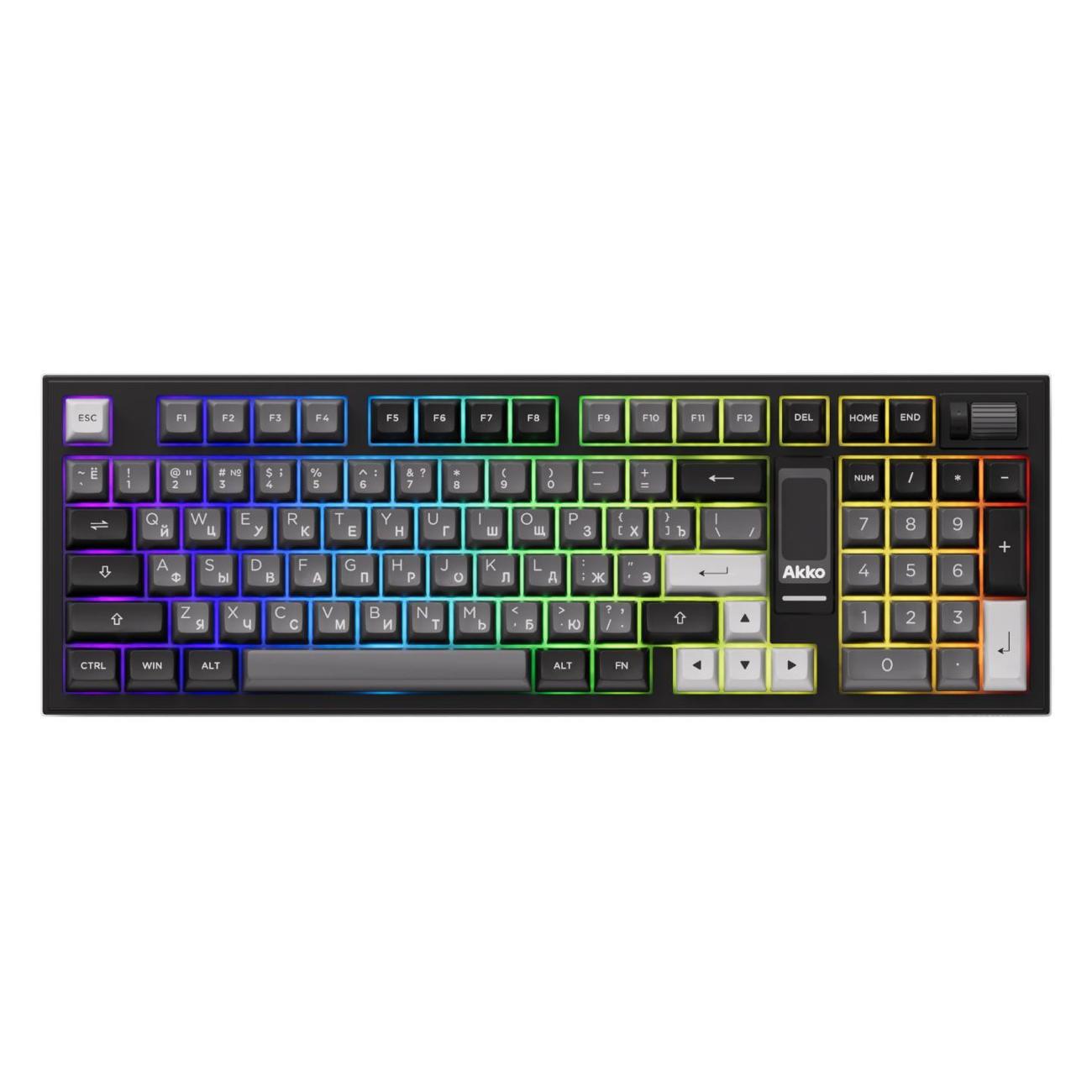 Клавиатура беспроводная Akko 5098B-Black&Sliver