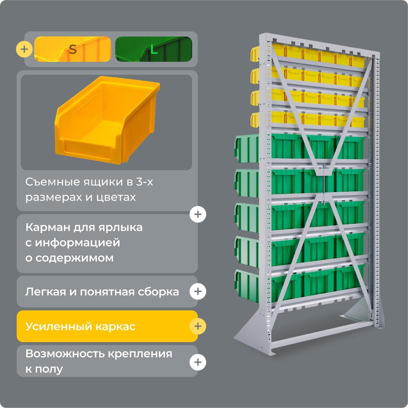 Стеллаж металлический Стелла-техник А1-04-00-05