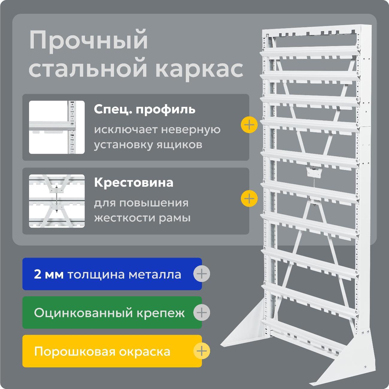 Стеллаж металлический Стелла-техник А1-04-00-05