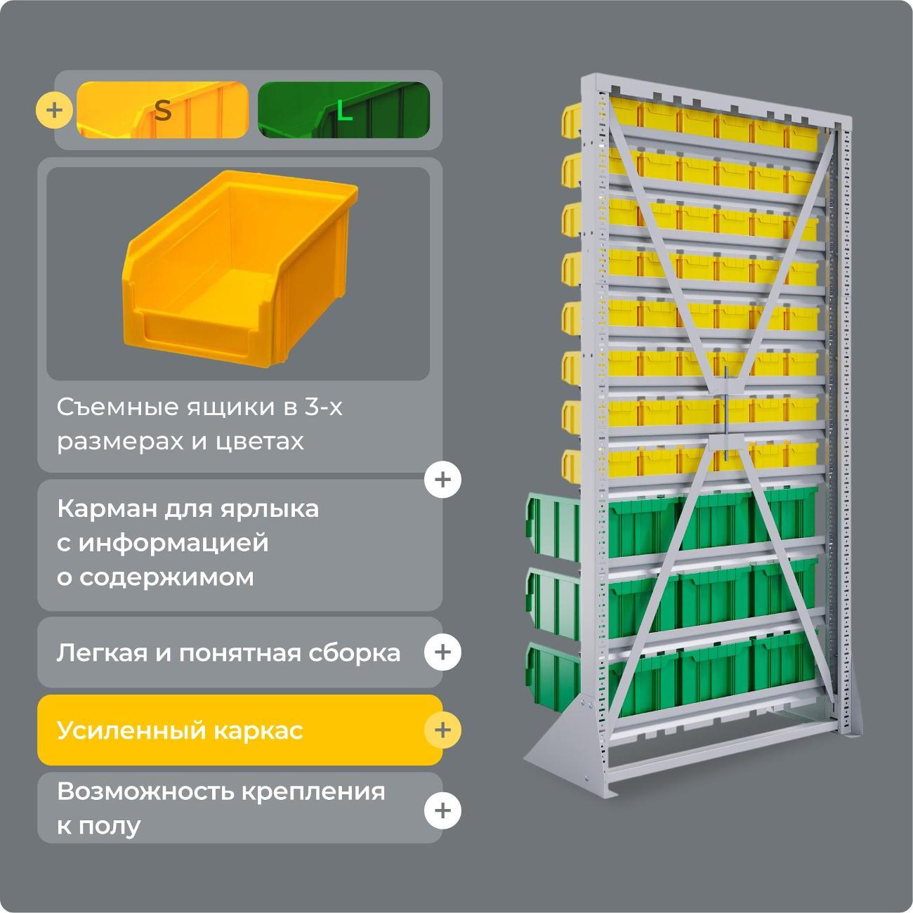 Стеллаж металлический Стелла-техник А1-08-00-03
