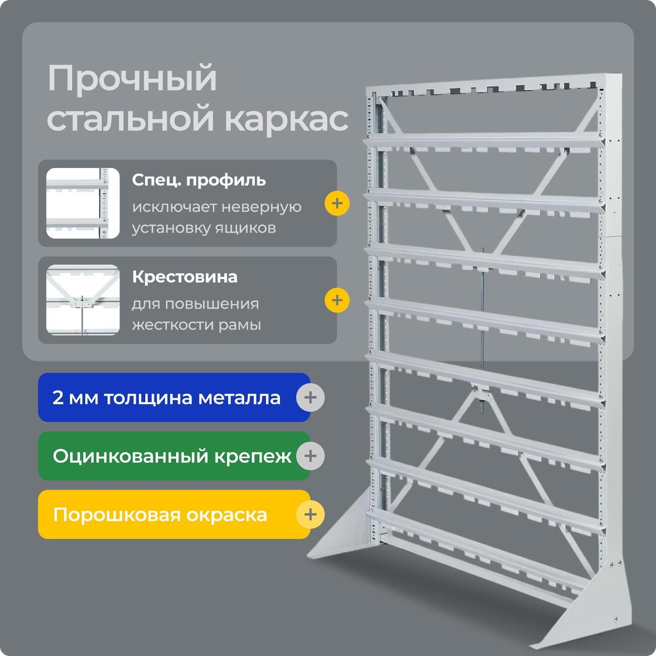 Стеллаж металлический Стелла-техник С1-13-00-00