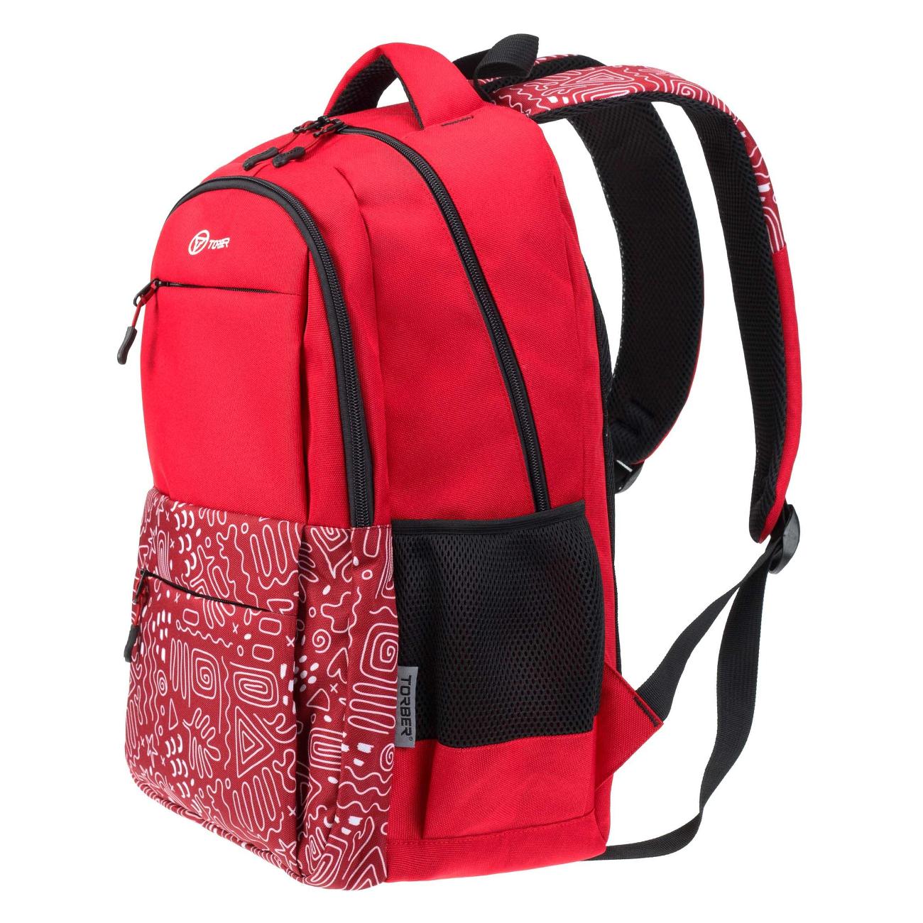 Рюкзак для ноутбука Torber CLASS X T2602-22-RED