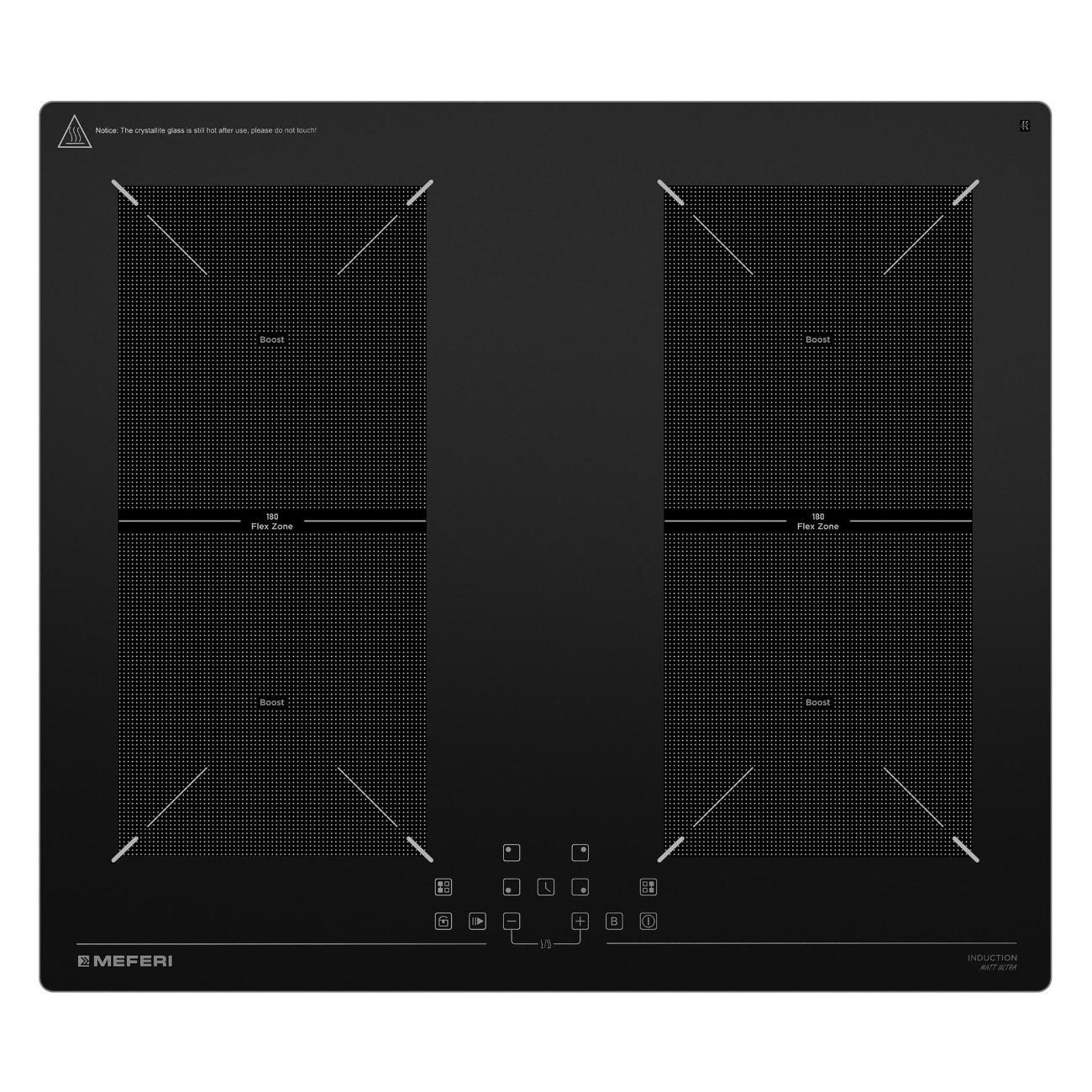 Встраиваемая индукционная панель независимая MEFERI MIH604BK MATT ULTRA